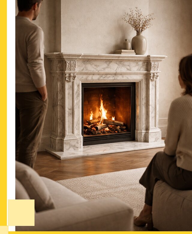 Мраморные камины под ключ в Железногорске от 258425 р. | ЭриданЖлр