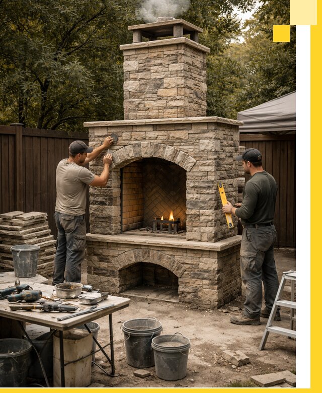 Проектирование и установка уличных каминов в Железногорске