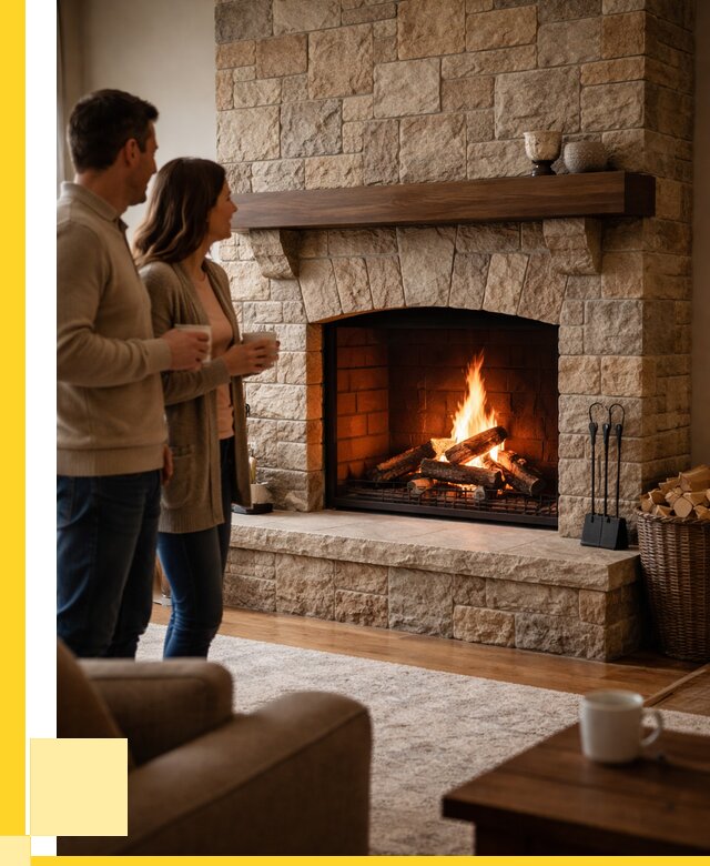 Каменные камины на заказ в Железногорске от 186066 р. | ЭриданЖлр