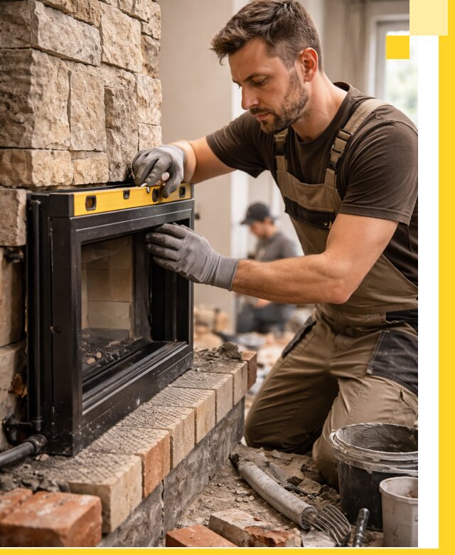 Дровяные камины под ключ в Железногорске: монтаж, обустройство