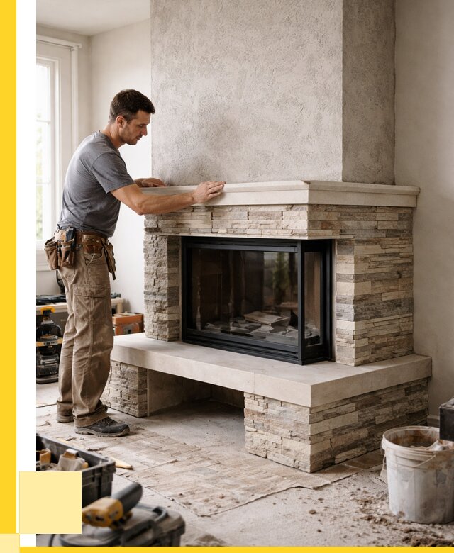 Изготовление каминов под ключ в Железногорске от 155055 р. | ЭриданЖлр