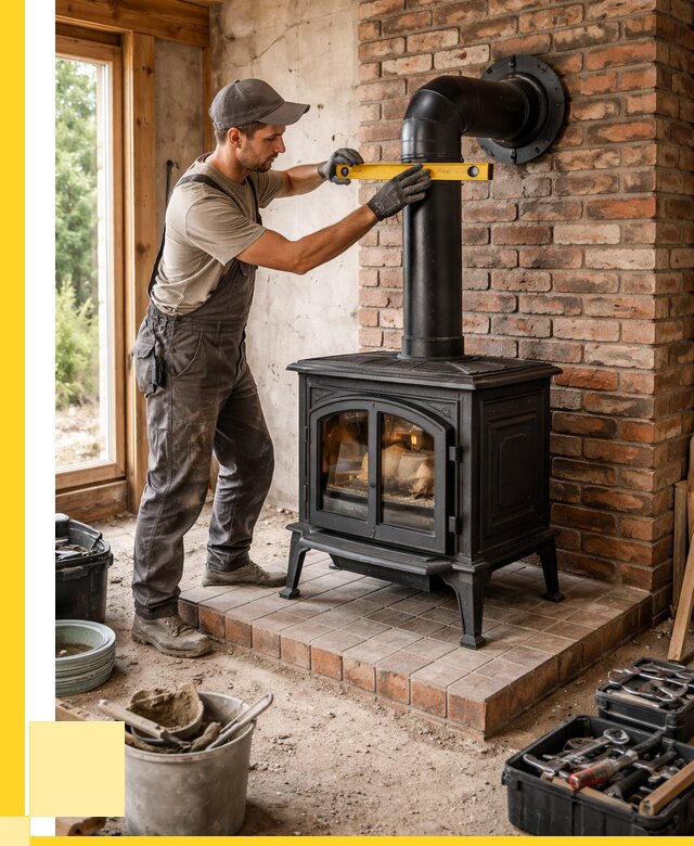 Монтаж печей установка банной печи в Железногорске от 15506 р. | ЭриданЖлр