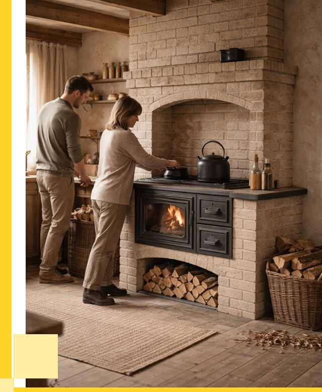 Печи с плитой в Железногорске от 46517 р. | ЭриданЖлр — кирпичная печь