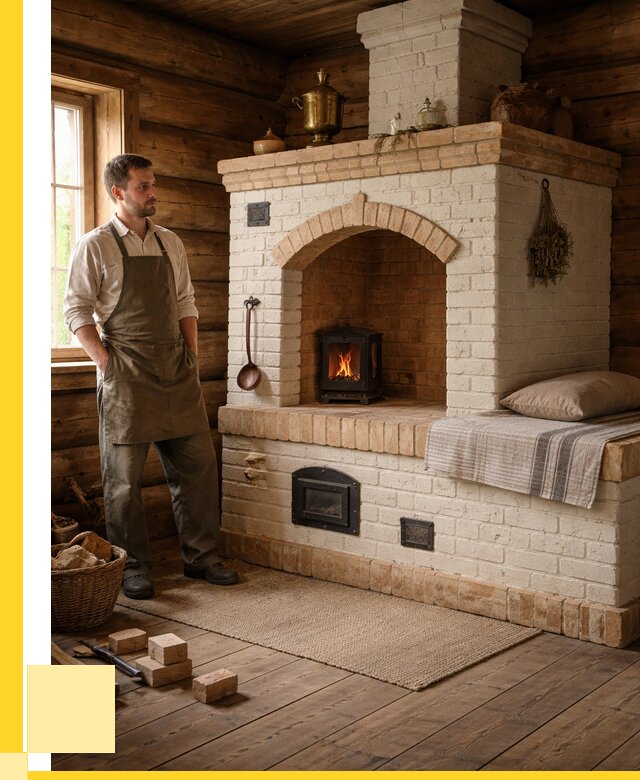 Русские печи с лежанкой под ключ в Железногорске от 155055 р. ЭриданЖлр