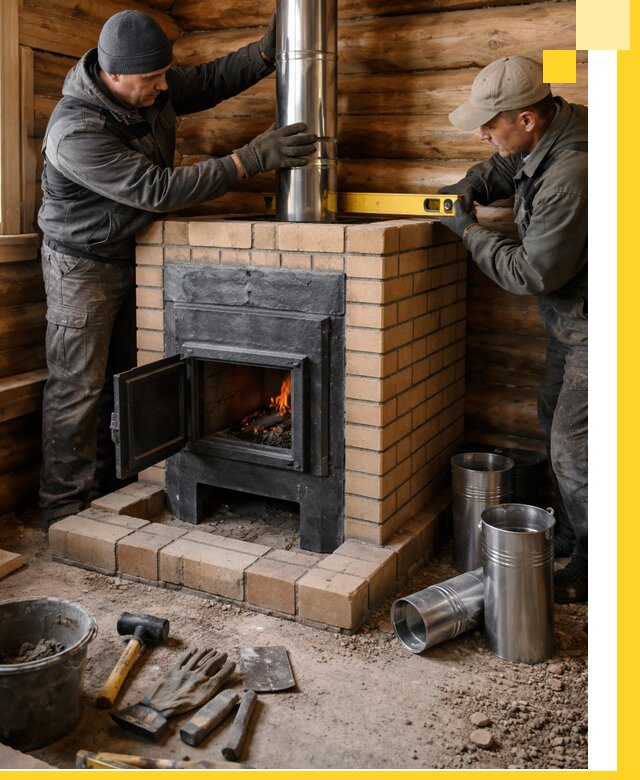 Проектирование, изготовление и установка банных печей в Железногорске