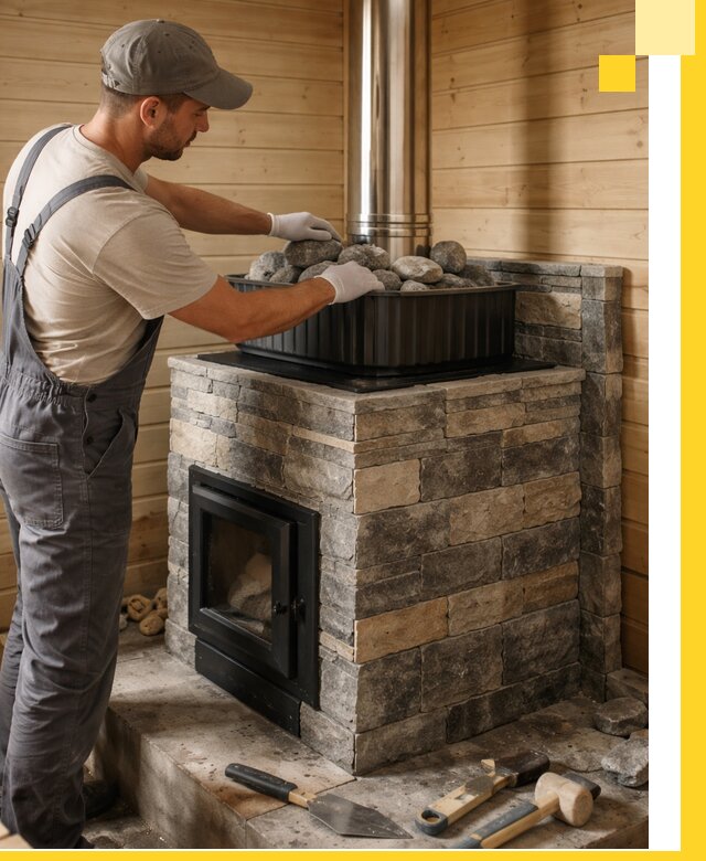 Печи для парной в Железногорске, производство, монтаж и обслуживание