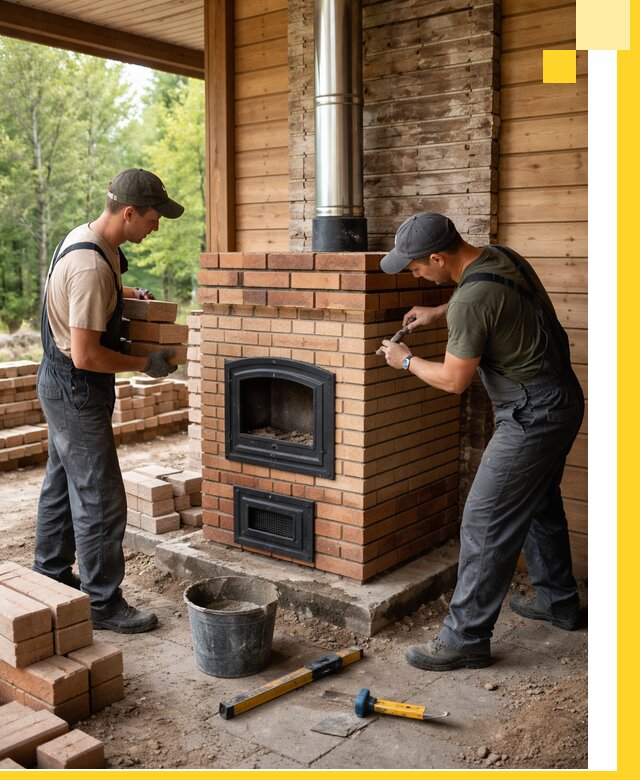 Производство и установка дачных печей под ключ в Железногорске