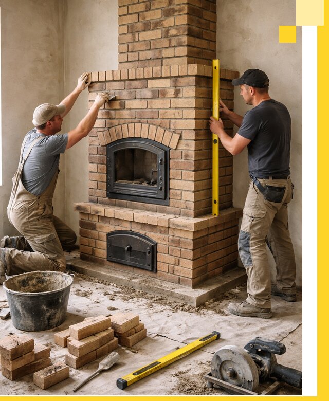 Продажа и установка печей и каминов для дома под ключ в Железногорске