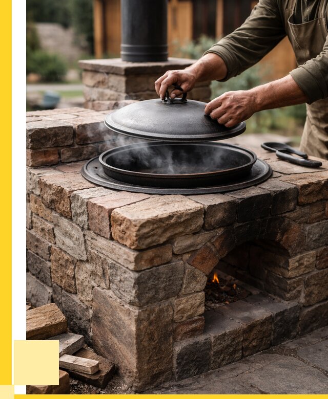 Печи для казана в Железногорске по цене от 18607 р. | ЭриданЖлр