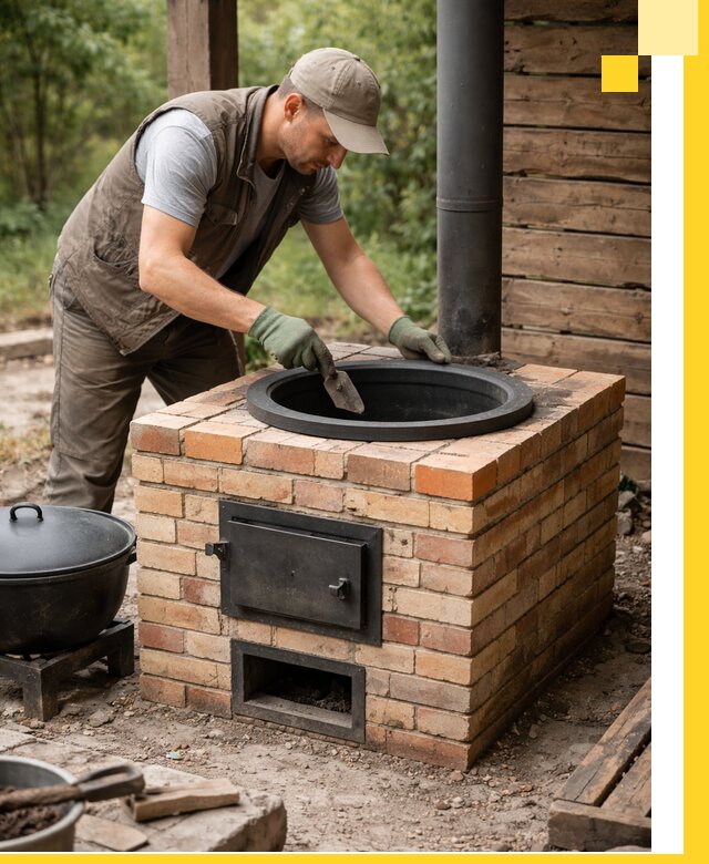 Изготовление и установка печей для казана в Железногорске под ключ