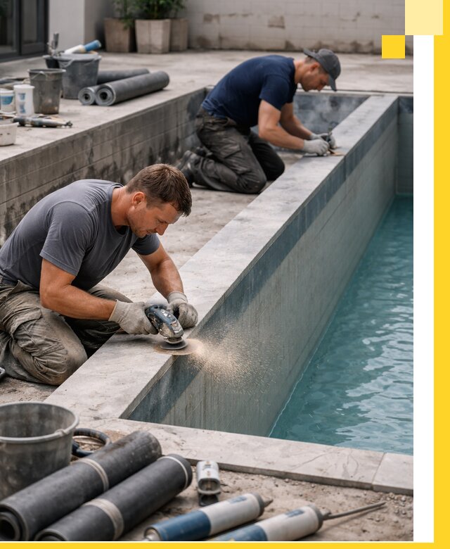 Профессиональный ремонт бассейнов под ключ в Железногорске