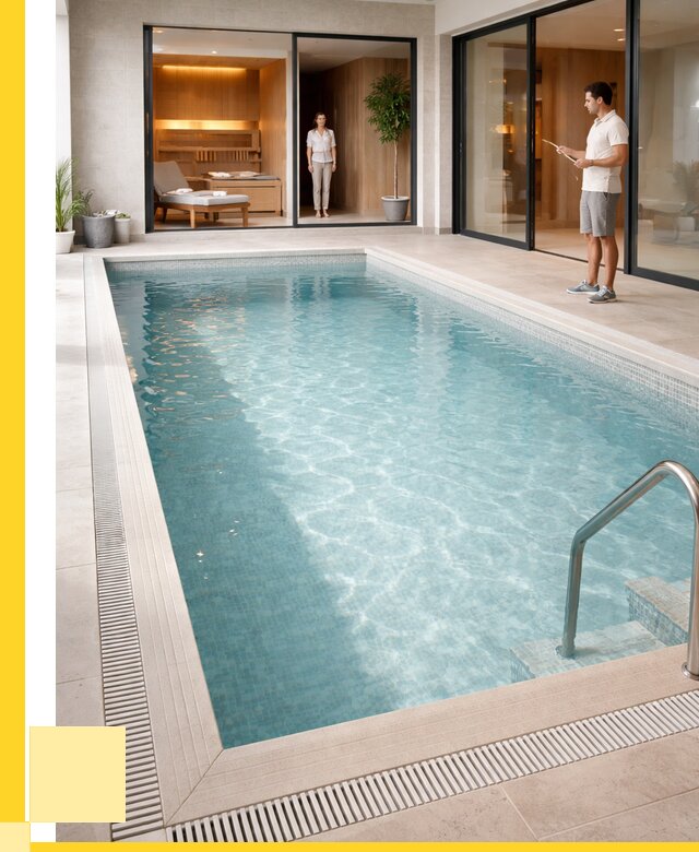 Отделка бассейна пленкой ПВХ в Железногорске от 3618 р. - ЭриданЖлр