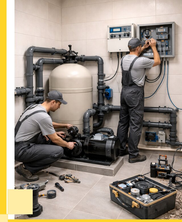 Монтаж оборудования для бассейнов в Железногорске от 41348 р. | ЭриданЖлр