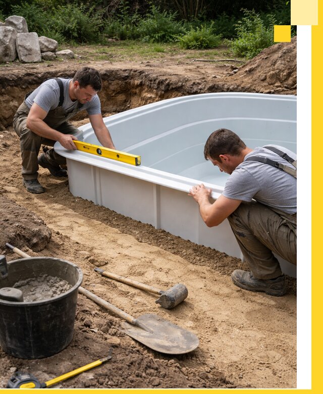 Производство и установка пластиковых бассейнов в Железногорске под ключ