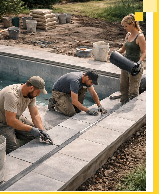 Строительство и монтаж уличных бассейнов под ключ в Железногорске