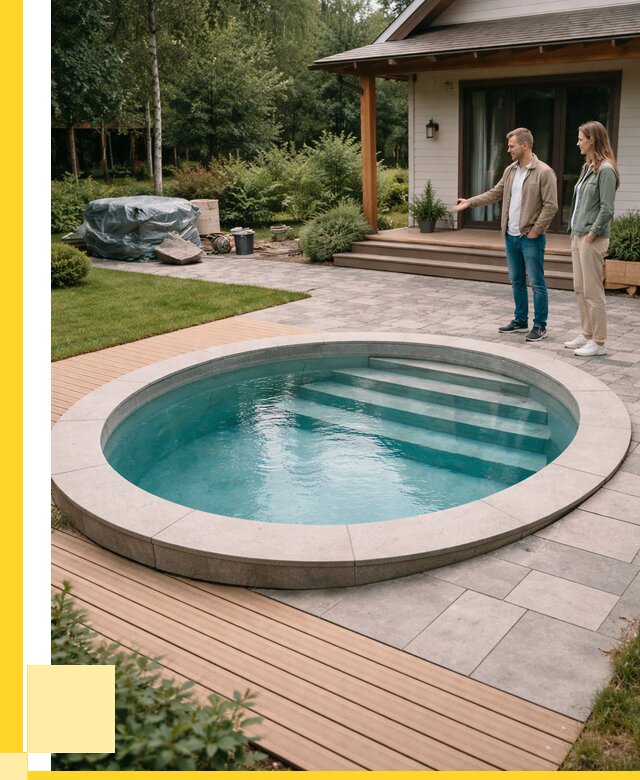 Бассейн на даче под ключ в Железногорске от 206740 р., ЭриданЖлр