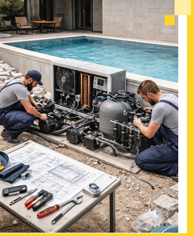 Проектирование и монтаж бассейнов с подогревом в Железногорске