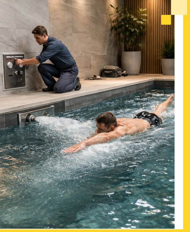 Проектирование и монтаж бассейнов с противотоком в Железногорске