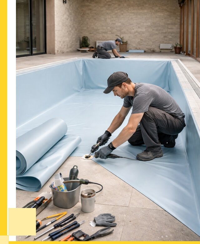 Пленка ПВХ для бассейнов в Железногорске от 2584 р. | ЭриданЖлр