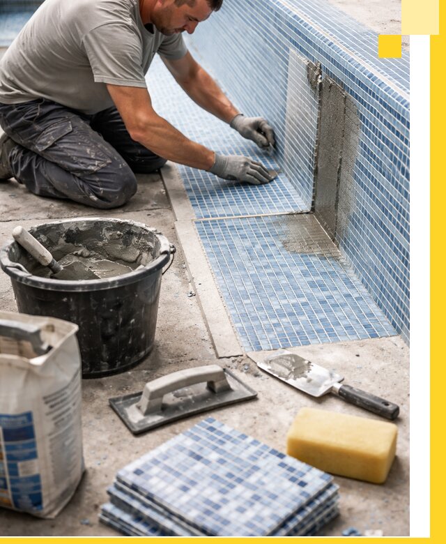 Укладка и ремонт мозаики для бассейнов под ключ в Железногорске