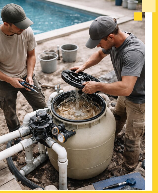 Установка и обслуживание песочных фильтров для бассейнов в Железногорске