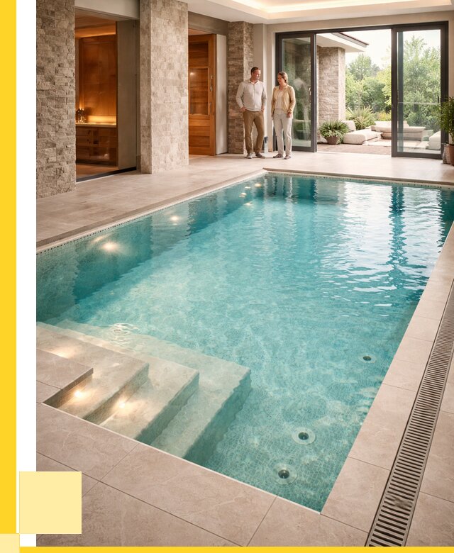 Бассейн во дворе в Железногорске: проект, отделка от 1240440 р. | ЭриданЖлр