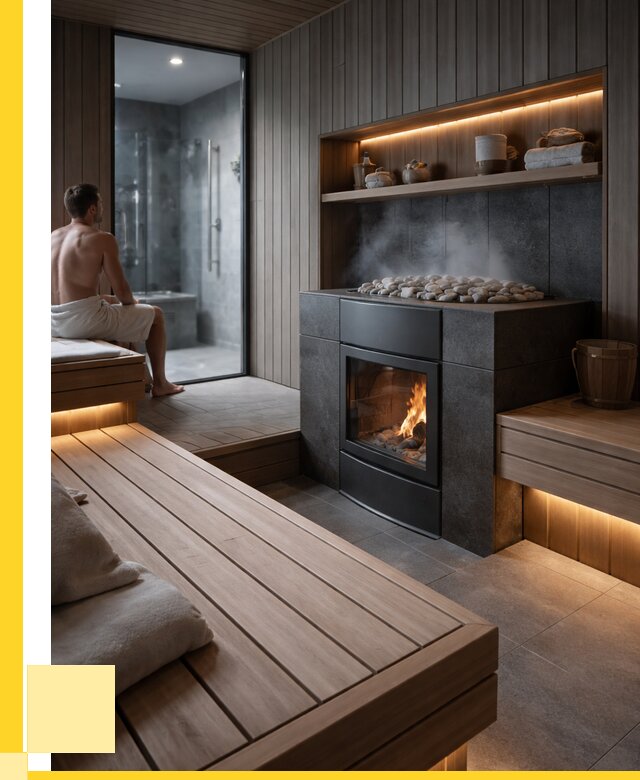 Проект сауны в частном доме в Железногорске от 36180 р. | ЭриданЖлр