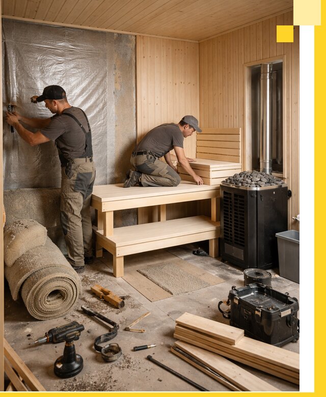 Проекты саун под ключ в Железногорске дизайн и строительство