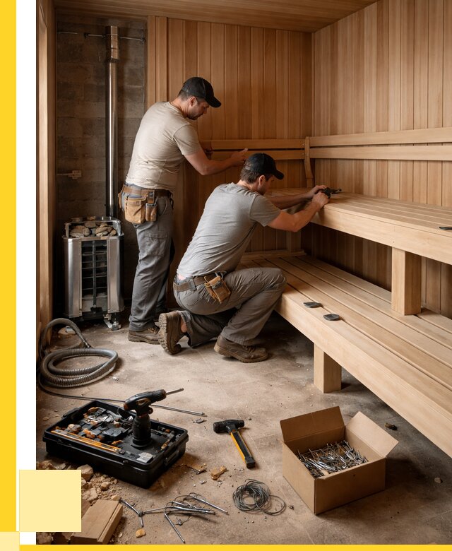 Монтаж саун под ключ в Железногорске от 124044 р. | ЭриданЖлр