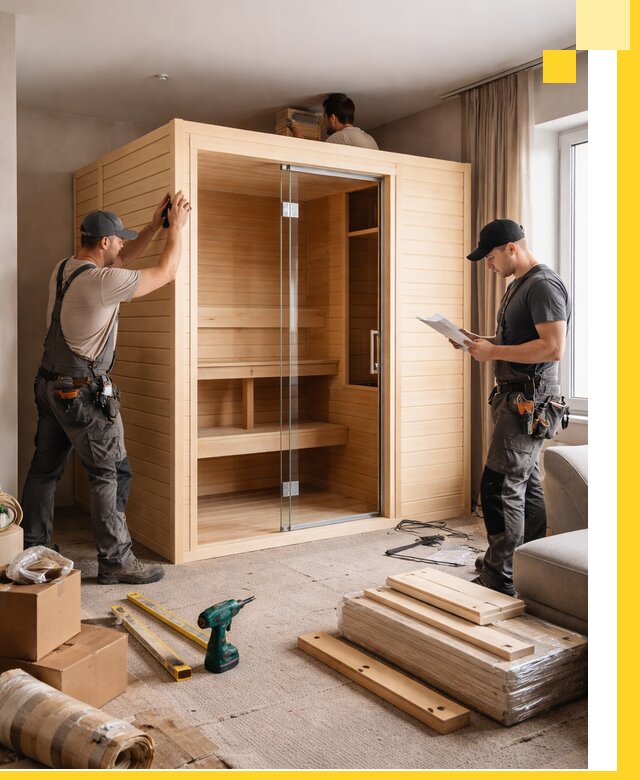 Установка и благоустройство саун в квартире в Железногорске