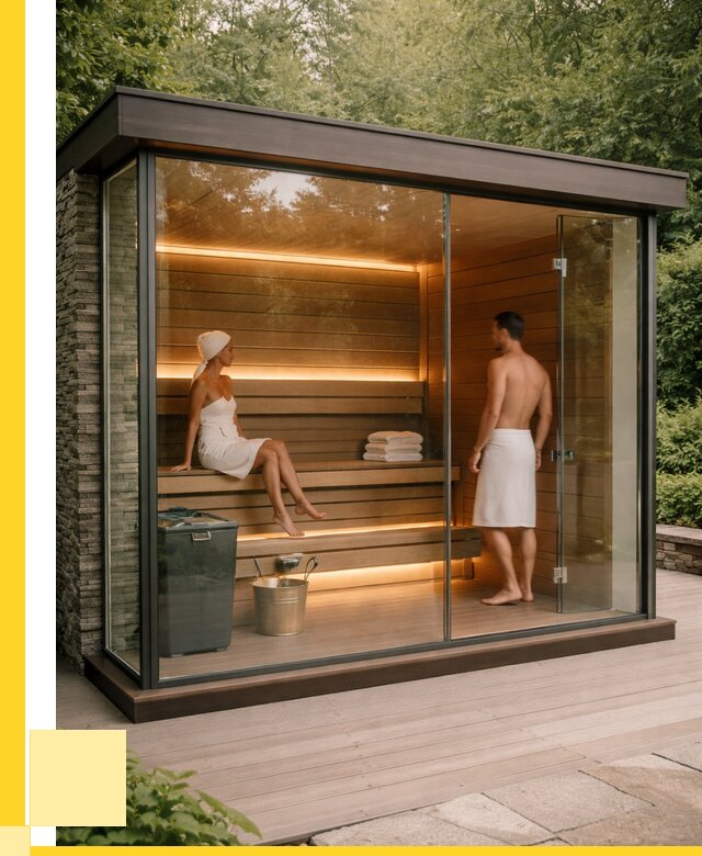 Сауна стеклянная и двери для сауны в Железногорске от 258425 р. | ЭриданЖлр