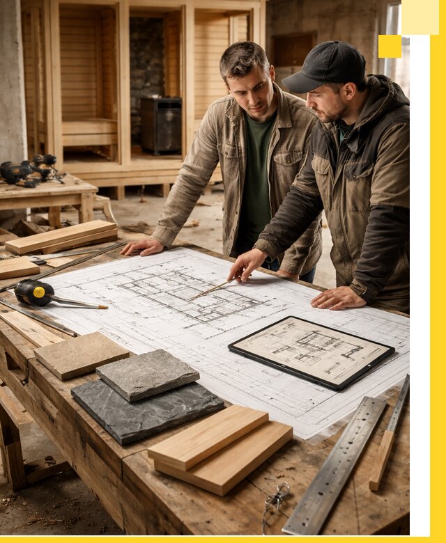 Проекты бань под ключ и планы строительства в Железногорске