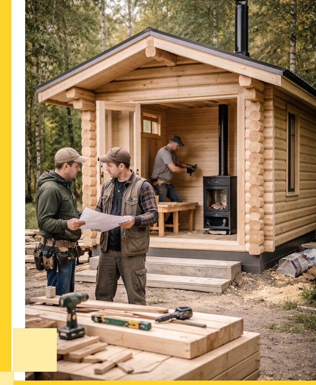 Монтаж бань под ключ в Железногорске — от 206740 р. | ЭриданЖлр