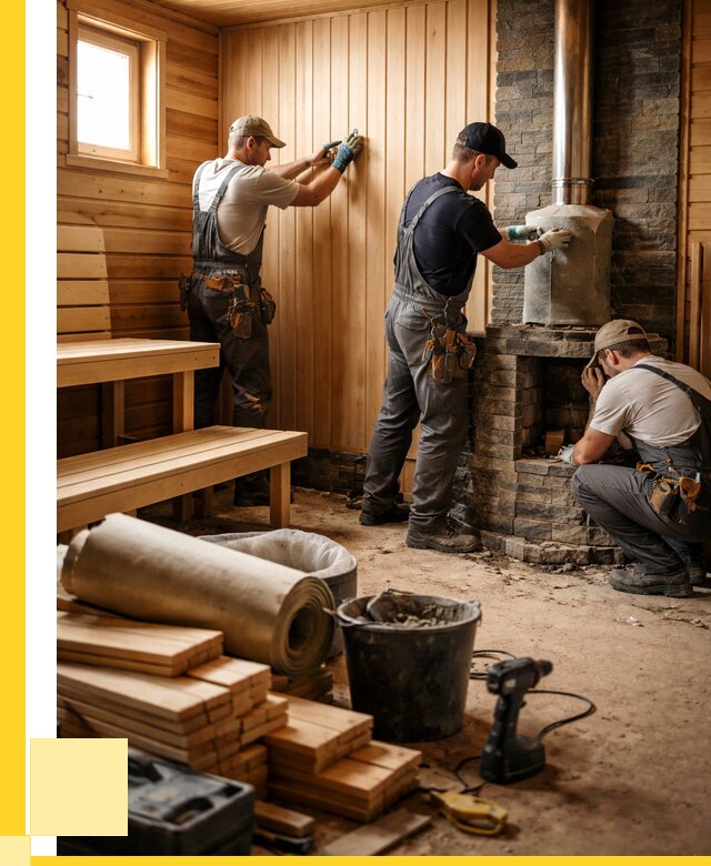 Ремонт бань под ключ в Железногорске от 46517 р. | ЭриданЖлр