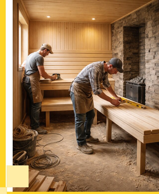 Отделка бани в Железногорске: внутренняя отделка от 3101 р. | ЭриданЖлр