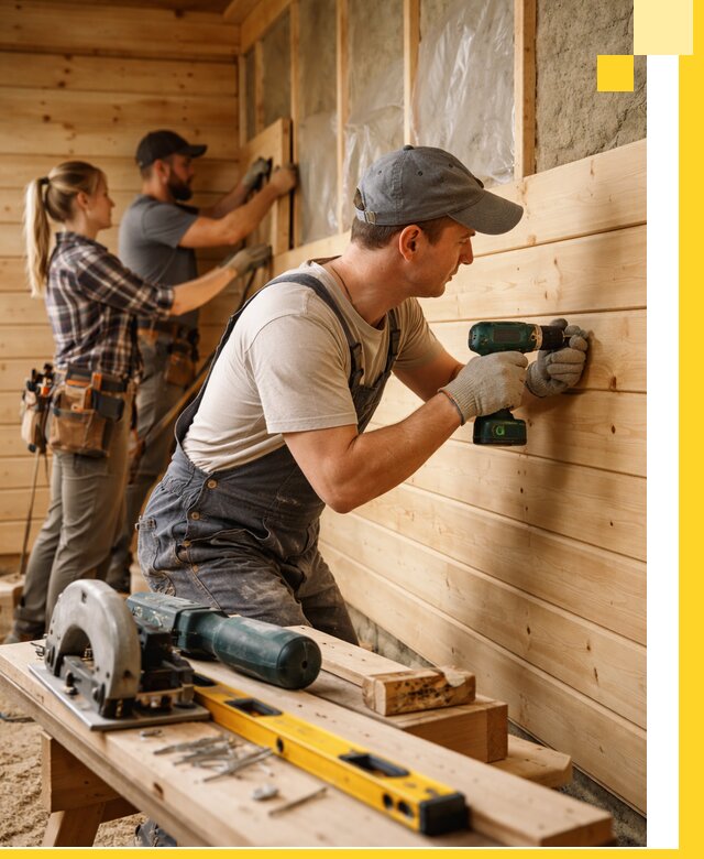 Обшивка бань под ключ в Железногорске: отделка стен и потолков