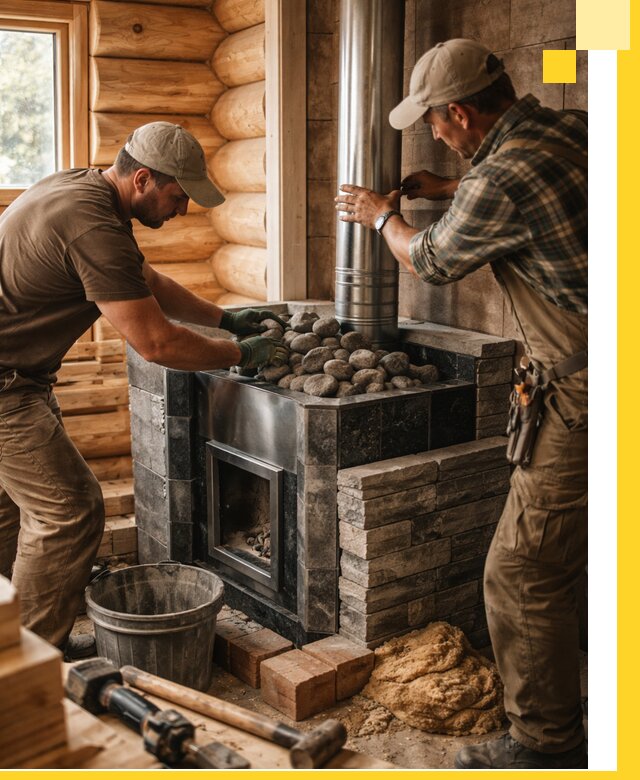 Строительство и отделка русских бань под ключ в Железногорске