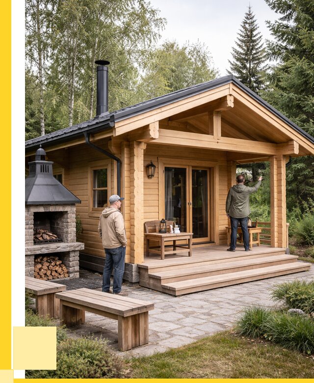 Деревянные бани под ключ в Железногорске от 465165 р. | ЭриданЖлр