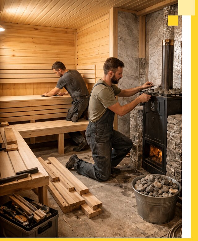 Дизайн и строительство интерьеров бань под ключ в Железногорске