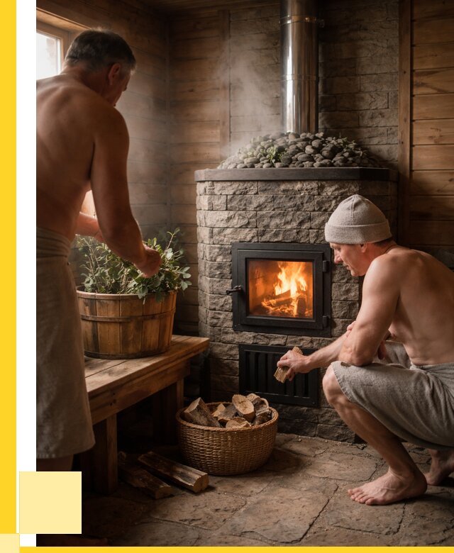 Банные печи под ключ в Железногорске от 46517 р. | ЭриданЖлр кирпичная