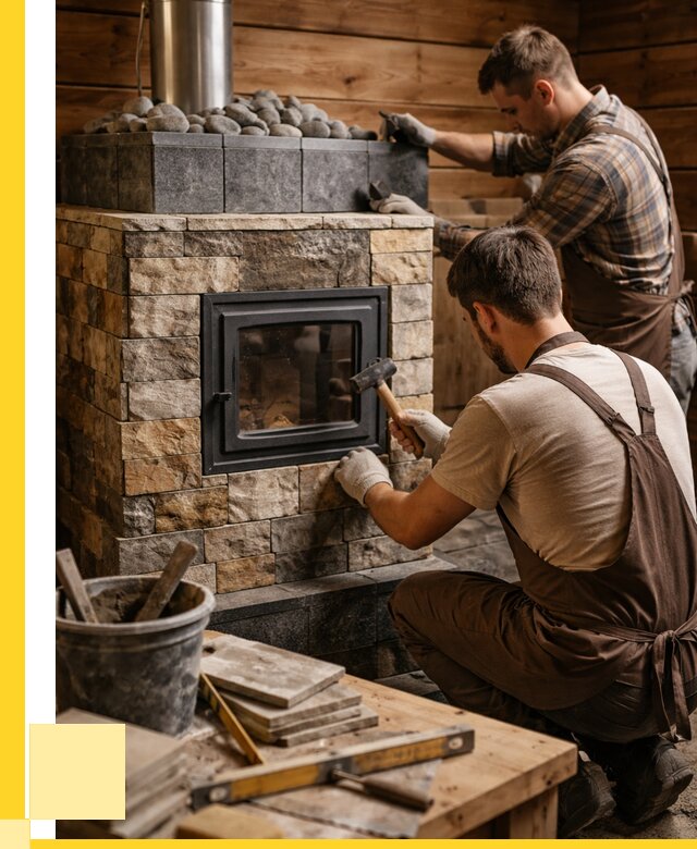 Облицовка банной печи в Железногорске от 15506 р. | ЭриданЖлр