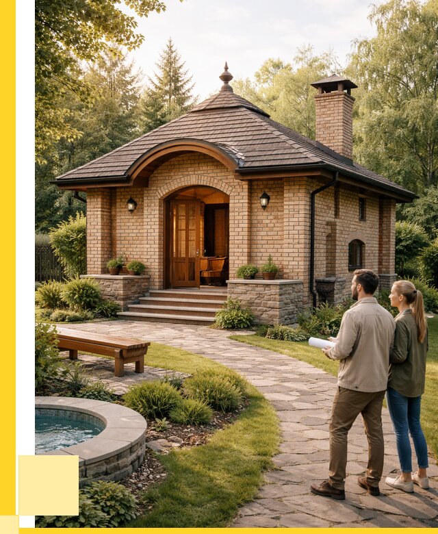 Проект кирпичной бани в Железногорске от 31011 р. | ЭриданЖлр