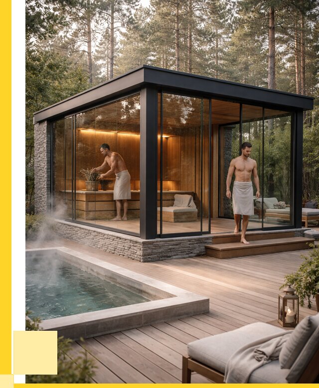 Стеклянные бани и двери в Железногорске от 465165 р. | ЭриданЖлр