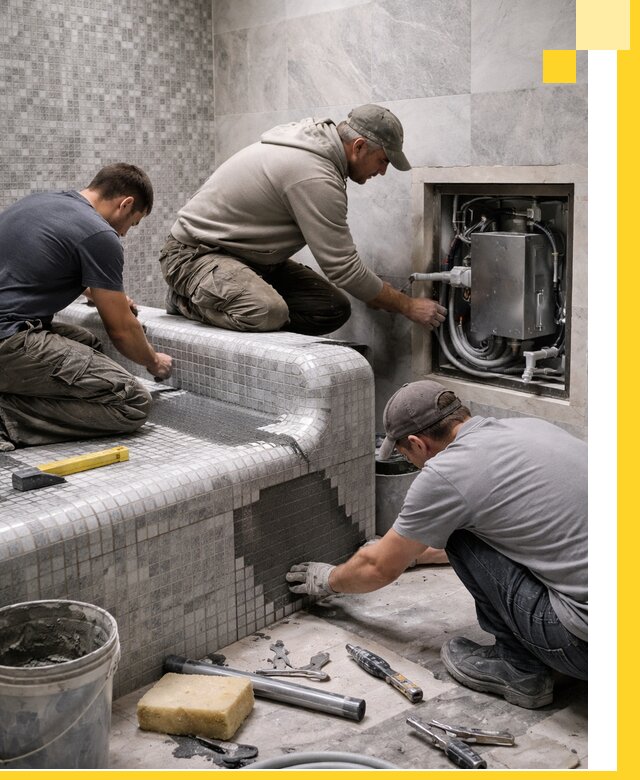 Проекты хамамов под ключ в Железногорске и дизайн и строительство