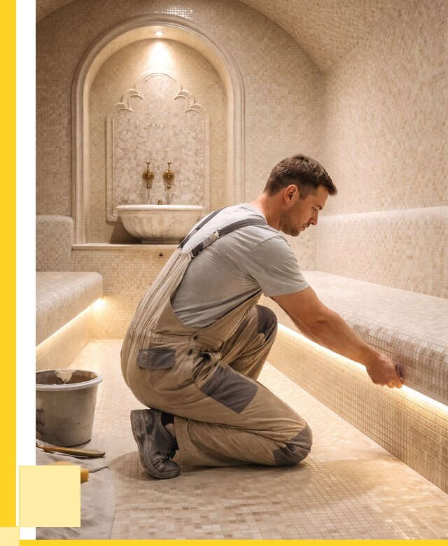 Отделка хамамов под ключ в Железногорске от 5685 р. | ЭриданЖлр