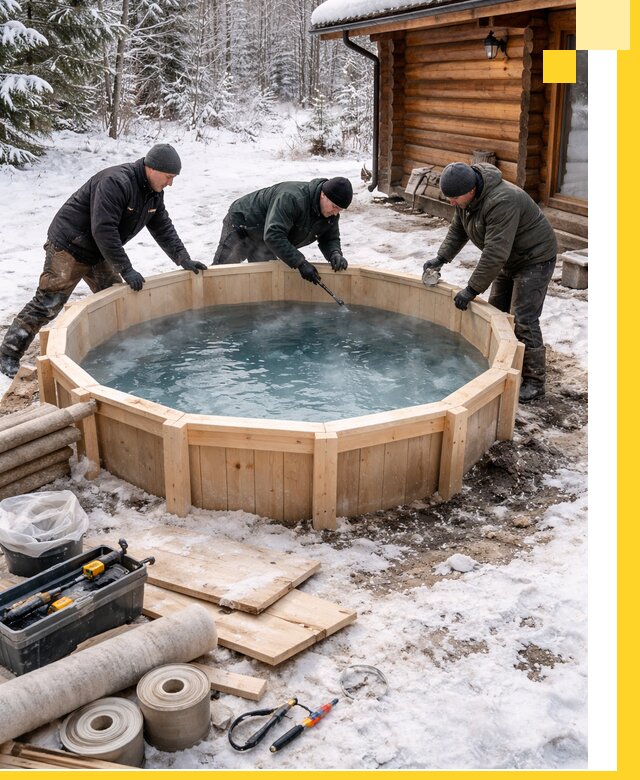 Изготовление и установка ледяных купелей под ключ в Железногорске